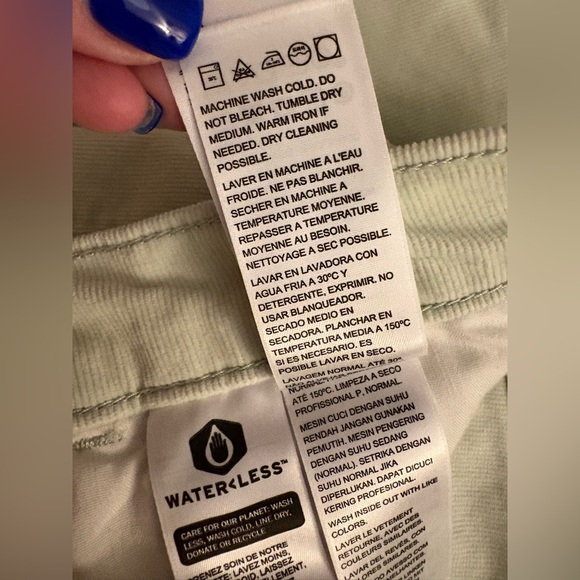 Levi's 724 Green Corduroy Cords Women's Straight Leg Jeans  Sz 31 - Picture 5 of 9